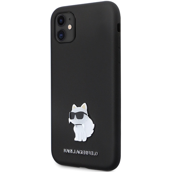 Karl Lagerfeld silikoninis dėklas iPhone 11/XR – juodas