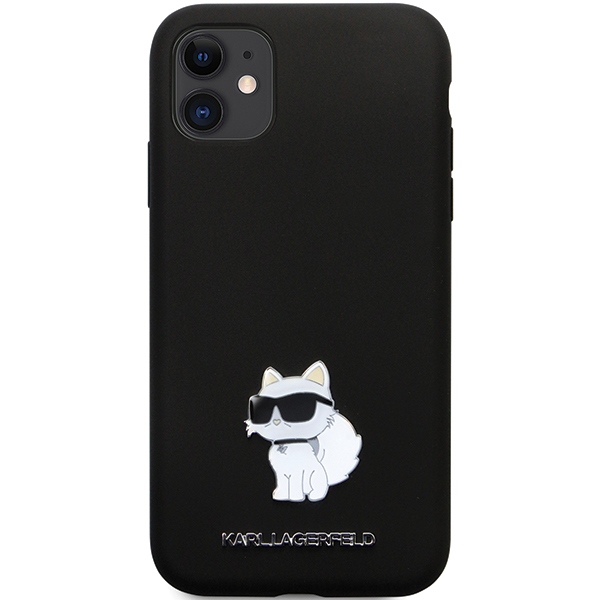 Karl Lagerfeld silikoninis dėklas iPhone 11/XR – juodas