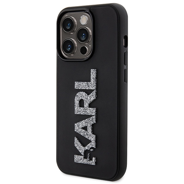 Karl Lagerfeld dėklas iPhone 15 Pro Max – juodas