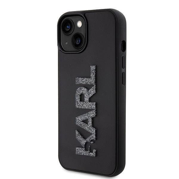 Karl Lagerfeld dėklas iPhone 15 – juodas