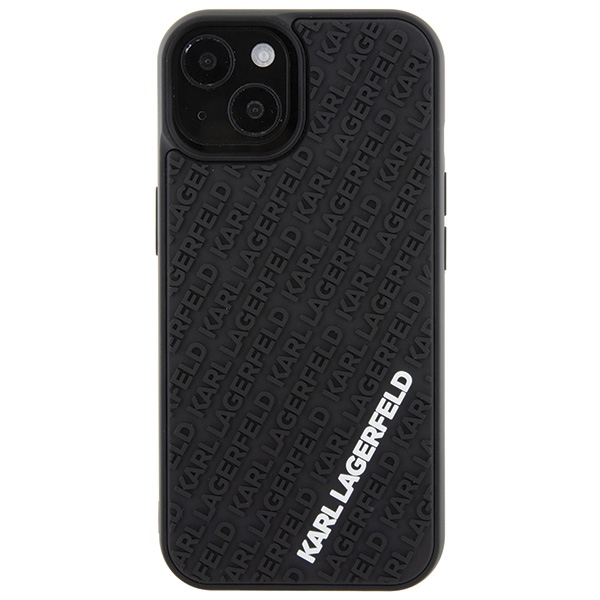Karl Lagerfeld dėklas iPhone 15 – juodas