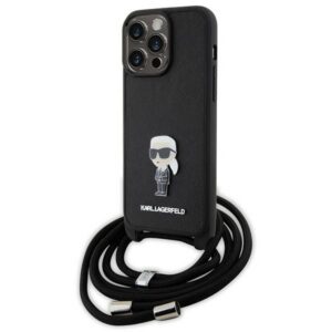 Karl Lagerfeld dėklas iPhone 15 Pro Max – juodas