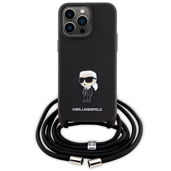 Karl Lagerfeld dėklas iPhone 15 Pro Max – juodas