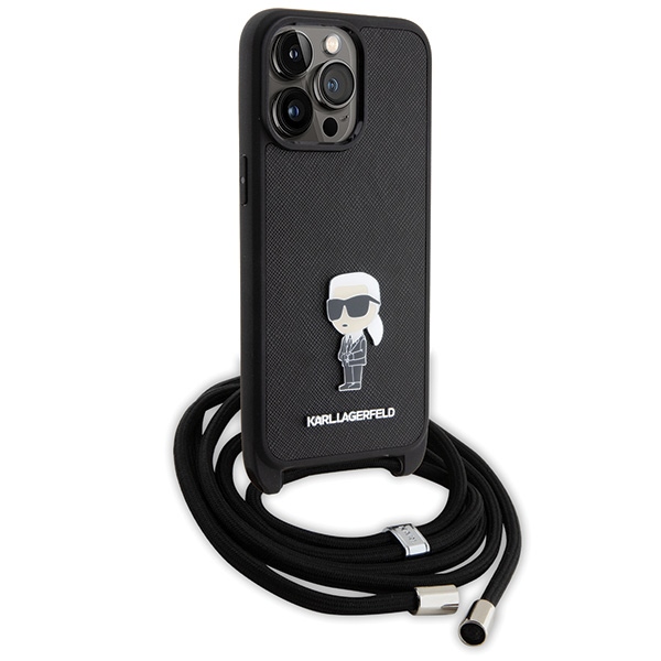 Karl Lagerfeld dėklas iPhone 15 Pro Max – juodas