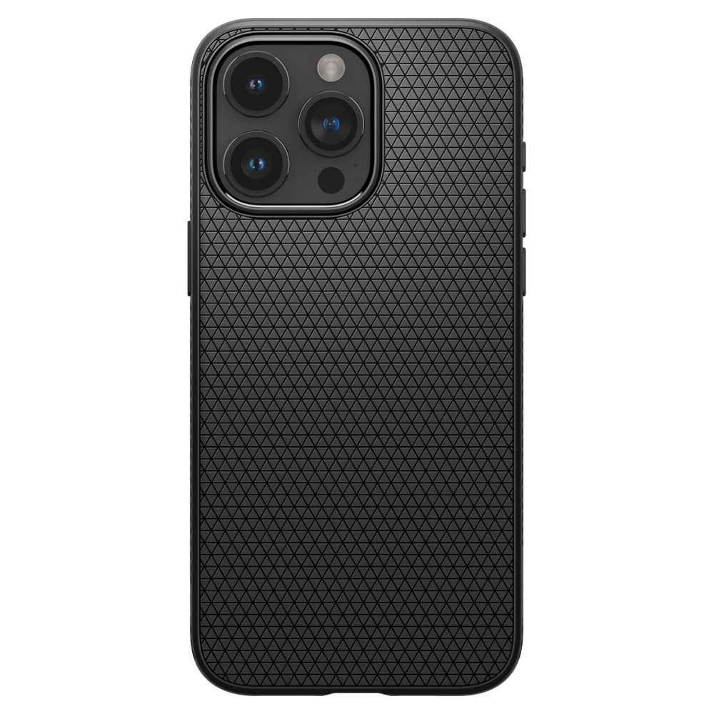 Dėklas Spigen Liquid Air iPhone 15 Pro, matinis juodas