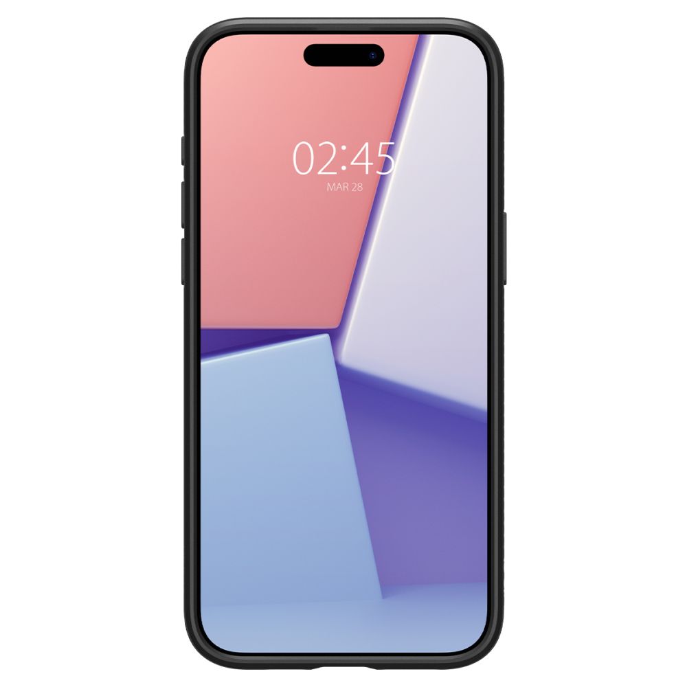 Dėklas Spigen Liquid Air iPhone 15 Pro, matinis juodas