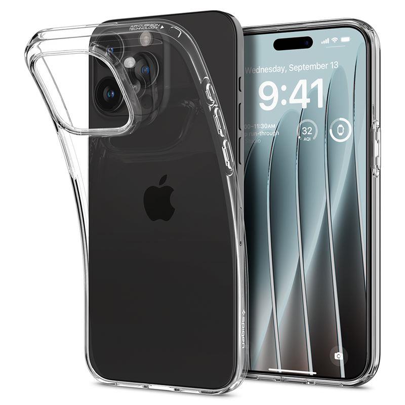 Spigen Crystal Flex dėklas iPhone 15 Pro Max – skaidrus