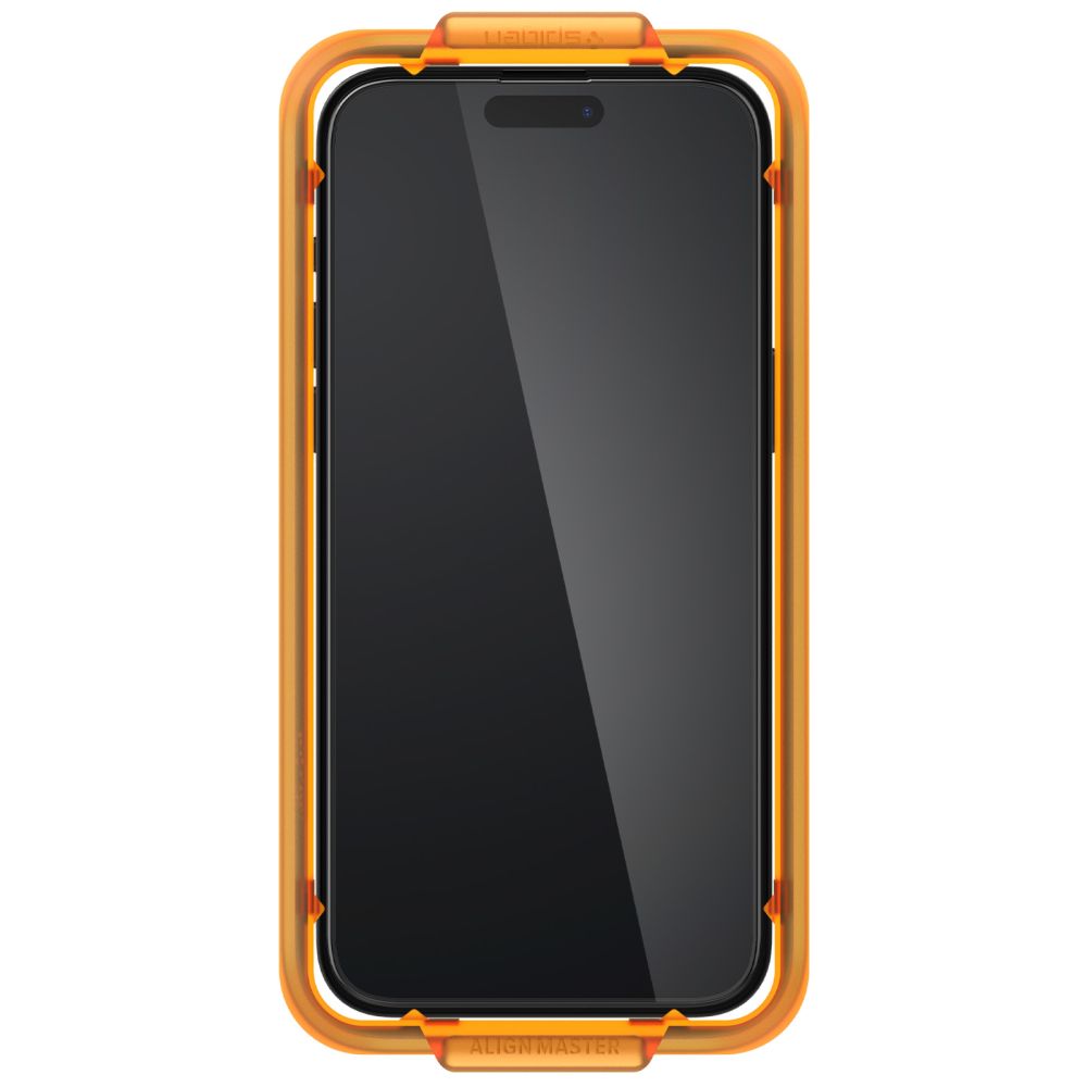Apsauginis stiklas Spigen ALM Glass FC 2 vnt. iPhone 15 Juodas