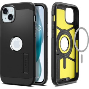 Dėklas Spigen Tough Armor Mag MagSafe iPhone 15, juodas
