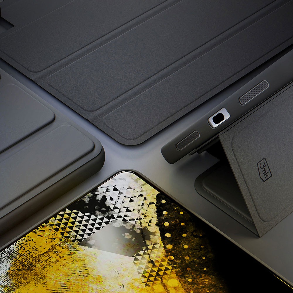 3mk minkštas planšetinio kompiuterio dėklas, skirtas Samsung Galaxy Tab S9 - juodas