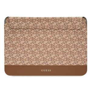 Guess GCube Stripes dėklas 16" nešiojamam kompiuteriui - rudas