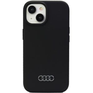 Audi silikoninis dėklas iPhone 15 Plus – juodas