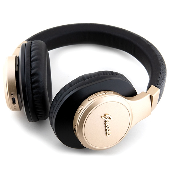Guess Bluetooth nešiojamieji ausies ausinės GUBH604GEMK juodas/juodas 4G Script