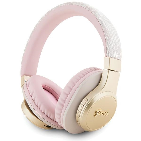 Guess Bluetooth ausinės GUBH604GEMP rožinės/rožinės 4G Script