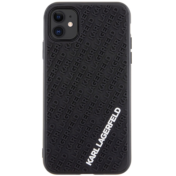 Karl Lagerfeld 3D Rubber dėklas iPhone 11/XR – juodas