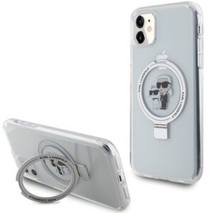 Karl Lagerfeld MagSafe dėklas iPhone 11/XR – baltas