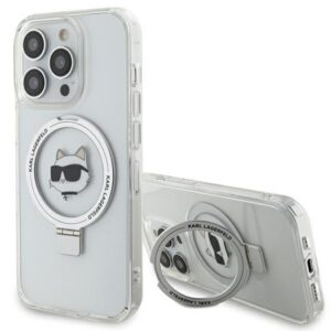 Karl Lagerfeld MagSafe dėklas iPhone 15 Pro – baltas