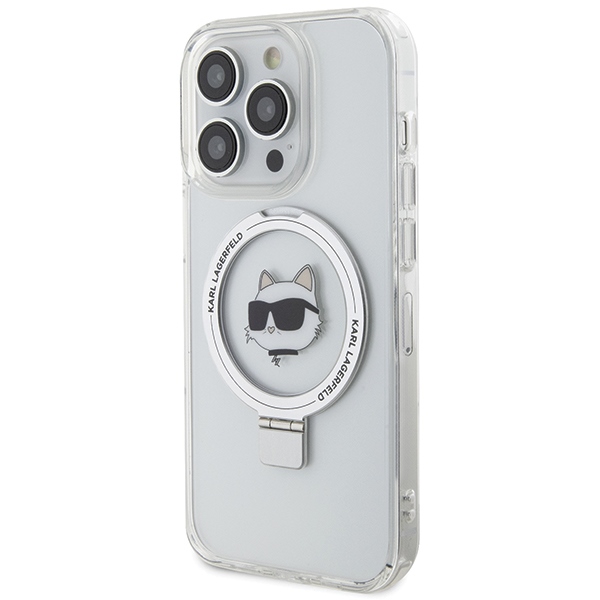 Karl Lagerfeld MagSafe dėklas iPhone 15 Pro Max – baltas