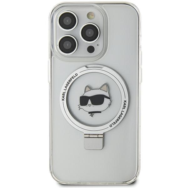 Karl Lagerfeld MagSafe dėklas iPhone 15 Pro Max – baltas