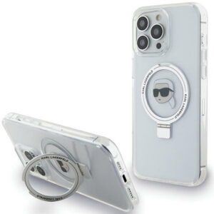 Karl Lagerfeld MagSafe dėklas iPhone 15 Pro Max – baltas