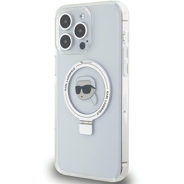 Karl Lagerfeld MagSafe dėklas iPhone 15 Pro Max – baltas