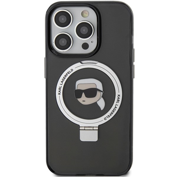 Karl Lagerfeld MagSafe dėklas iPhone 15 Pro Max – juodas