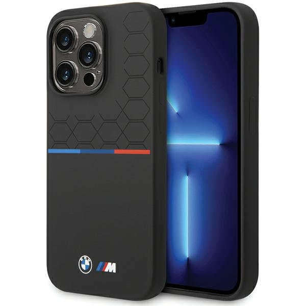 BMW silikoninis dėklas iPhone 15 Pro – juodas