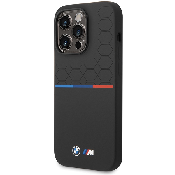 BMW silikoninis dėklas iPhone 15 Pro – juodas