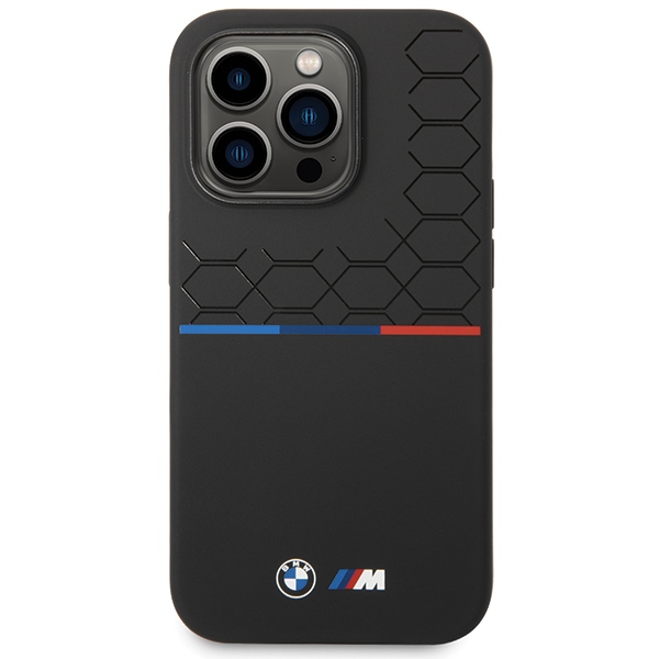 BMW silikoninis dėklas iPhone 15 Pro – juodas