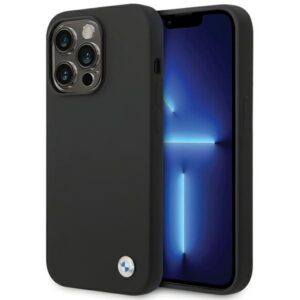 BMW silikoninis dėklas iPhone 15 Pro Max – juodas