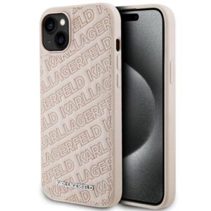 Karl Lagerfeld dėklas iPhone 15 Plus/14 Plus – rožinis