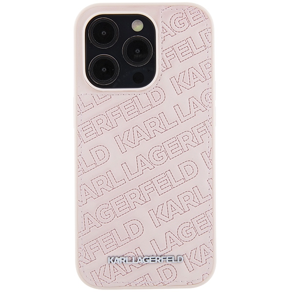 Karl Lagerfeld dėklas iPhone 15 Pro Max – rožinis