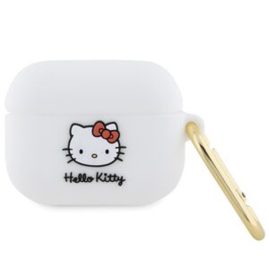 Hello Kitty silikoninis 3D dėklas AirPods Pro – baltas