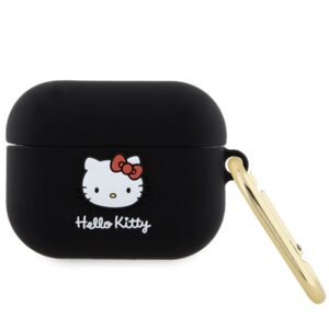 Hello Kitty silikoninis dėklas AirPods Pro – juodas