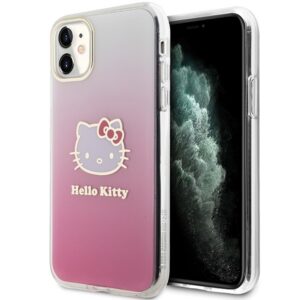 Hello Kitty IML gradientinis dėklas iPhone 11/XR – rožinis