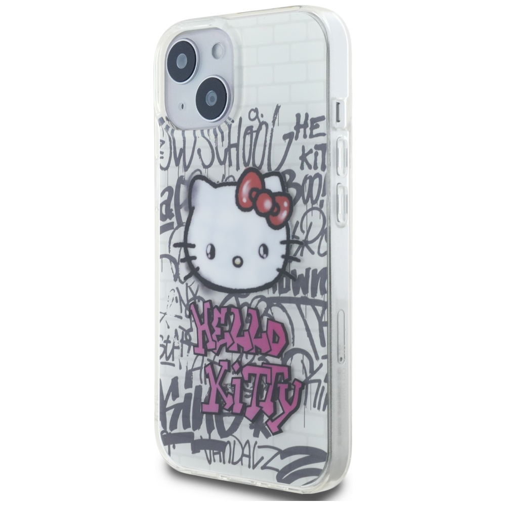 Hello Kitty IML dėklas iPhone 15 – baltas