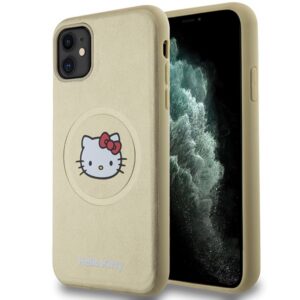 Hello Kitty MagSafe dėklas iPhone 11 / XR – auksinis