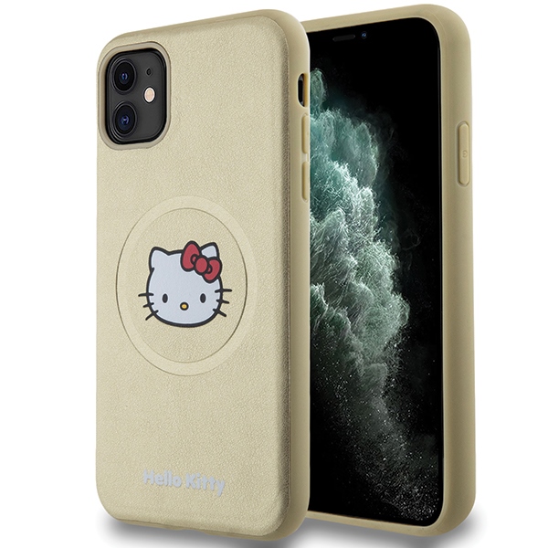 Hello Kitty MagSafe dėklas iPhone 11 / XR – auksinis