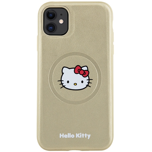 Hello Kitty MagSafe dėklas iPhone 11 / XR – auksinis