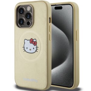Hello Kitty MagSafe dėklas iPhone 14 Pro – auksinis