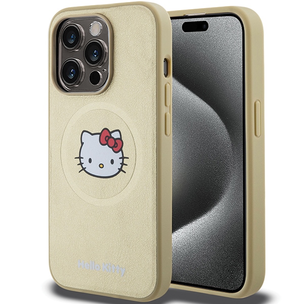 Hello Kitty MagSafe dėklas iPhone 14 Pro – auksinis