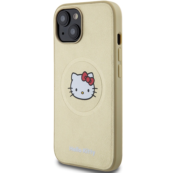 Hello Kitty odinis MagSafe dėklas iPhone 14 – auksinis
