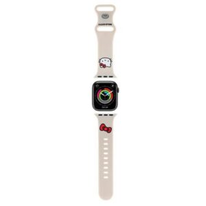 Hello kitty silicone kitty head strap skirtas Apple Watch 38/40/41mm - beige