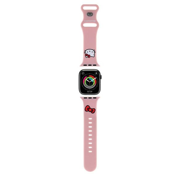 Hello Kitty silikoninis Kitty galvos dirželis Apple Watch 38/40/41mm - rožinis