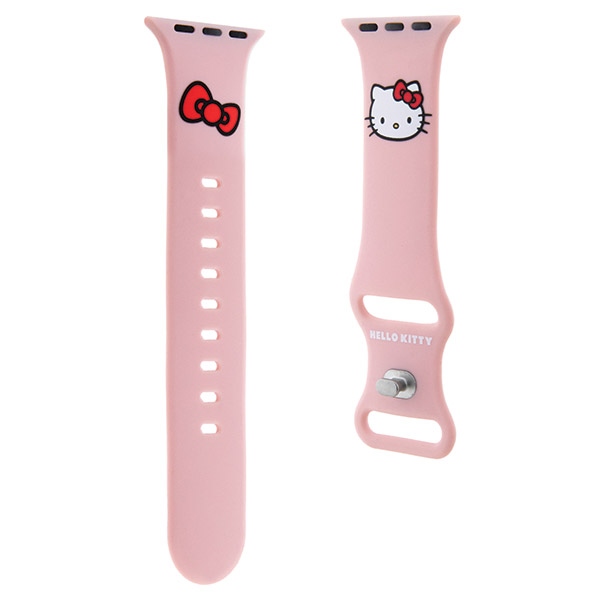 Hello Kitty silikoninis Kitty galvos dirželis Apple Watch 38/40/41mm - rožinis
