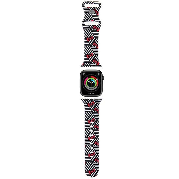 Hello Kitty silikoniniai lankeliai ir juostelės, skirtos Apple Watch 38/40/41mm – juodas