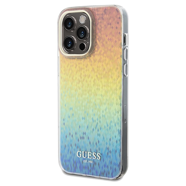Guess IML Faceted Mirror Disco dėklas iPhone 13 Pro Max – margas