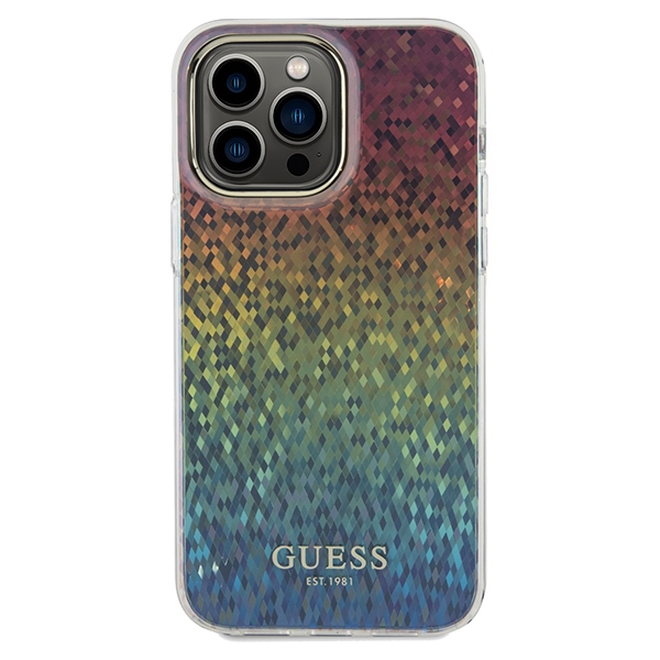 Guess IML Faceted Mirror Disco dėklas iPhone 13 Pro Max – margas
