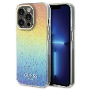Guess IML Faceted Mirror dėklas iPhone 14 Pro Max – įvairiaspalvis