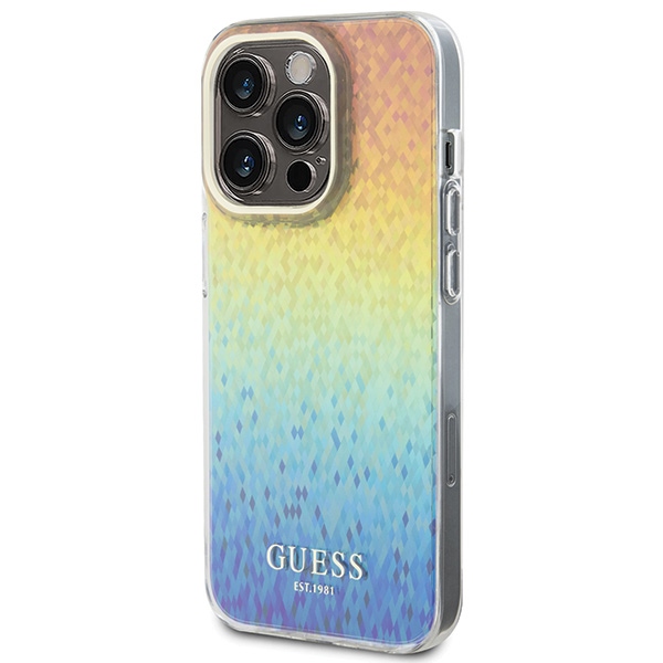 Guess IML Faceted Mirror dėklas iPhone 14 Pro Max – įvairiaspalvis
